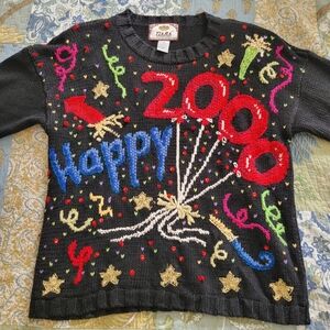 Tiara | Vintage Happy 2000 New Year's Sweater